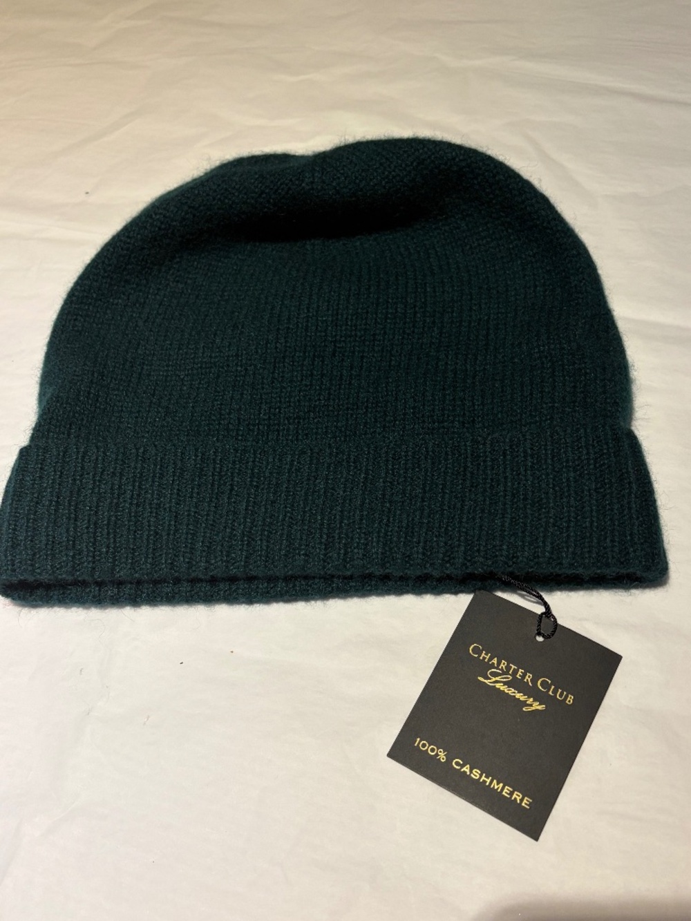 Charter Club Luxury, 100% Cashmere Cuffed Beanie, One Size